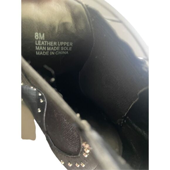 Rebecca Minkoff Eddie Studded Ankle Boots Black Size 8M - Picture 3 of 10